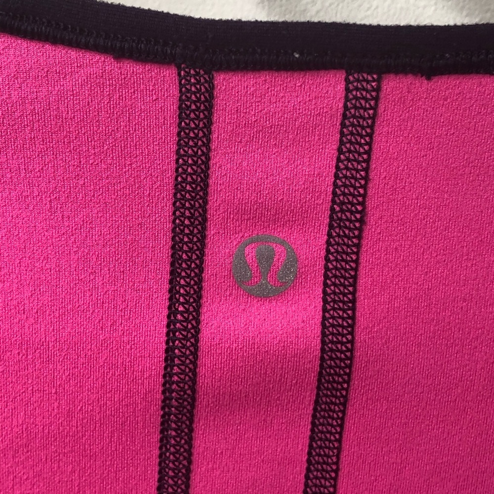 Lululemon Runder Under Reversible Long Sleeve Raspberry Glo Lite RULU Sz Small - Picture 15 of 16